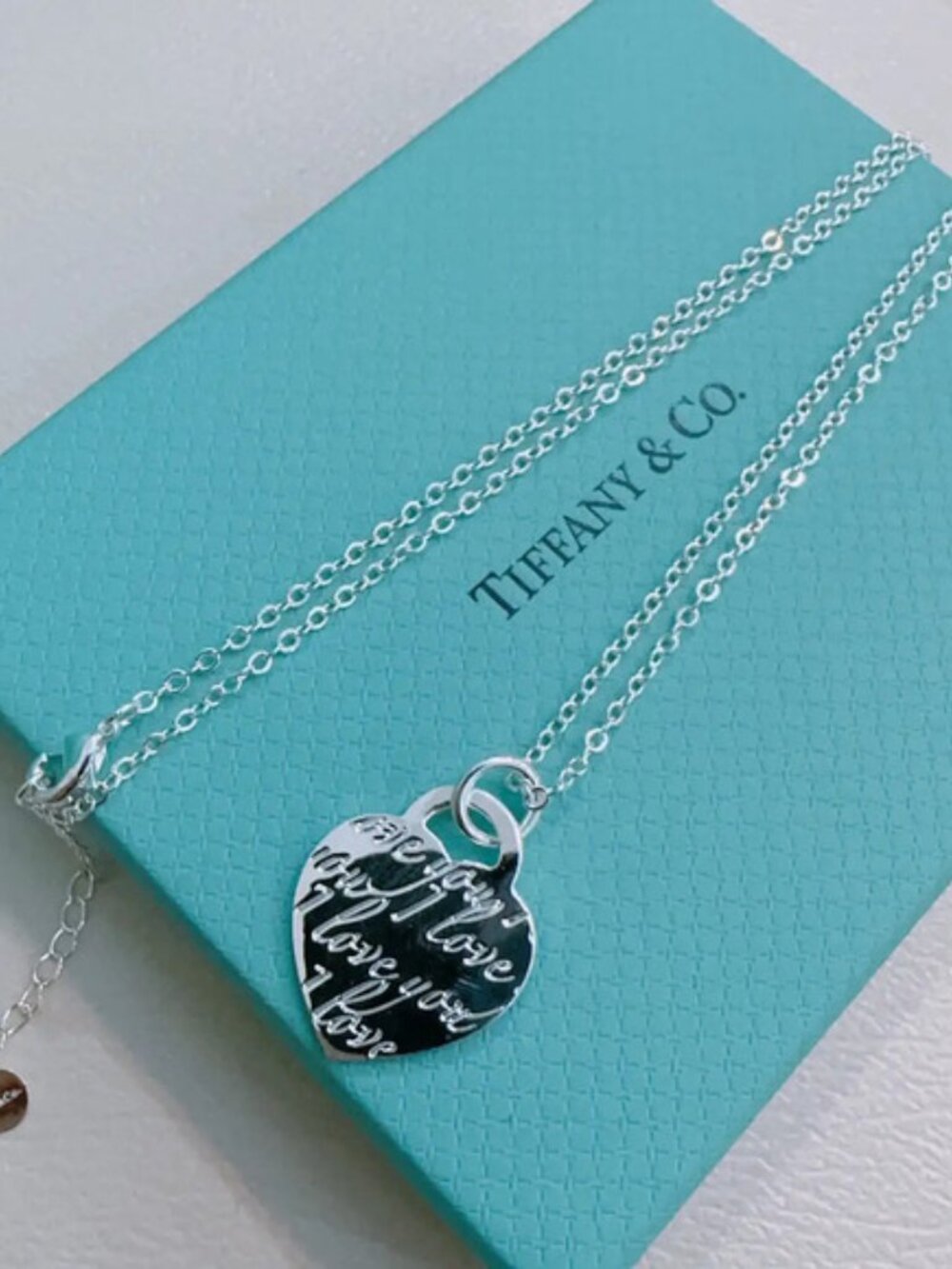 Tiffany & Co. Heart Letter Necklace